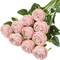10 Pcs Artificial Silk Roses with Long Stems – Realistic Faux Roses for Vase, Wedding, Baby Shower, Home Table Centerpieces & DIY Floral Arrangements (Blush)